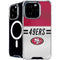 NFL San Francisco 49ers White Striped iPhone 16 Pro MagSafe Case